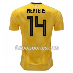 Camisetas Bélgica Mertens 14 Segunda Equipacion Mundial 2018
